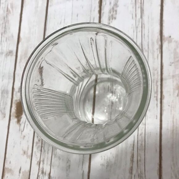 Vintage Hoosier Clear Glass Vase Lyre Ribbed 4086-B - Picture 4 of 11